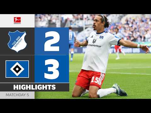 [분데스리가] HOFFENHEIM vs 함부르크 SV 하이라이트 (5R) | 레드 카드가 경기의 흐름을 뒤바꿨다!