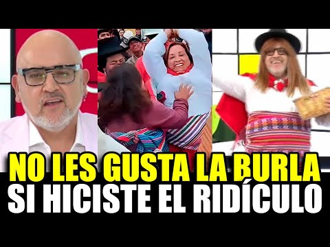Beto Ortiz manda a callar a los q lo denunciaron x parodia de Dina en Ayacucho: es un honor
