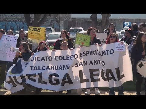 10 JUL 2024 Trabajadores de colegio Espíritu Santo mantiene su huelga legal