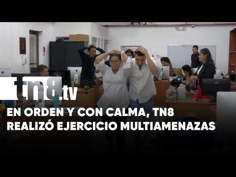 Con calma y orden, TN8 se sumó al 1er Ejercicio Nacional Multiamenazas 2023 - Nicaragua