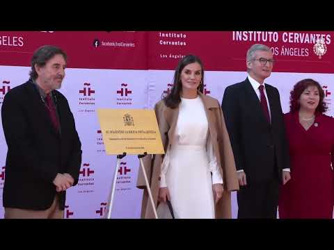 S.M la Reina inaugura el nuevo centro del Instituto Cervantes en Los Ángeles