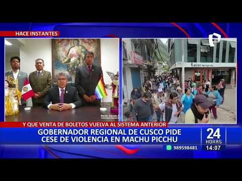 Cusco: gobernador regional pide cambiar personal encargado de la venta de boletos a Machu Picchu