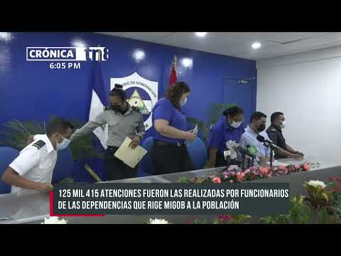 MIGOB presenta cifras de servicios brindados a la población - Nicaragua
