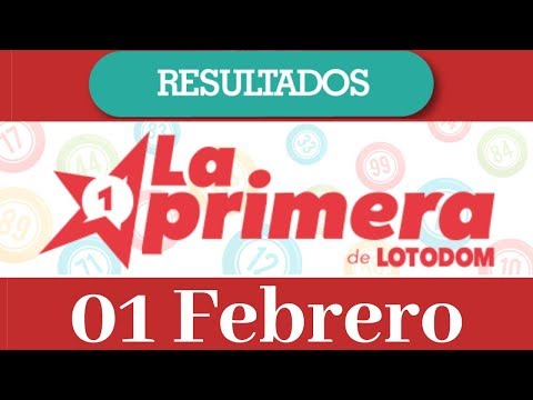 Lotería La Primera Resultados de hoy 01 de Febrero del 2020