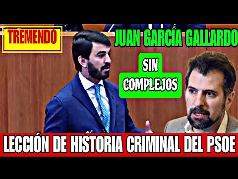 JUAN GARCÍA GALLARDO, VOX, DESTROZA AL PSOE CON SU HISTORIA VIOLENTA