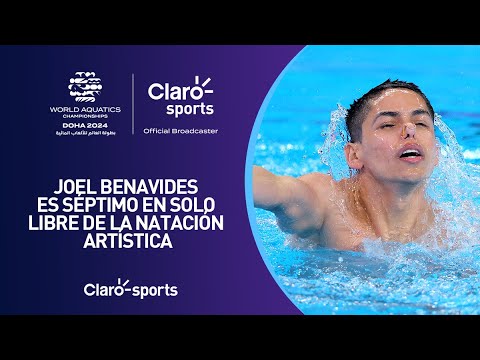 Joel Benavides es séptimo en solo libre de la natación artística del Mundial Doha 2024