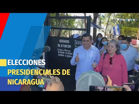 Cinco candidatos se enfrentan a la pareja de gobernantes nicaragüenses