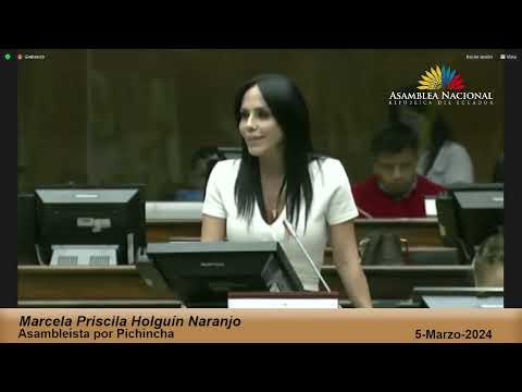 Asambleísta Marcela Holguín - Sesión 906