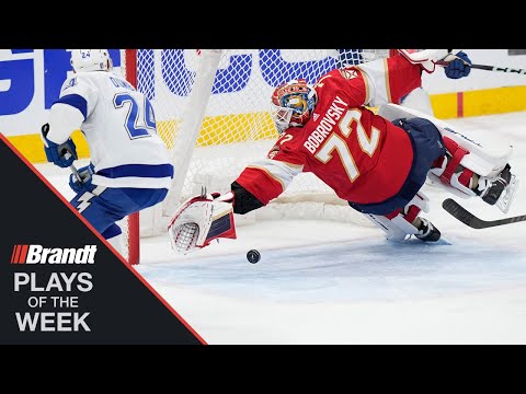 Bobrovsky Dives Blindly Backwards For Insane Save | NHL Plays Of The Week