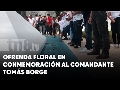 Nicaragua: Ofrendas florales en homenaje al natalicio del comandante Tomás Borge