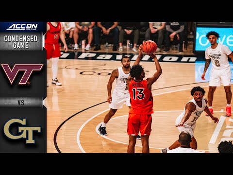 Acc Football Basketball 🏀 Virginia Tech vs. Georgia Tech Condensed Game | 2021-22 ACC Men’s Basketball