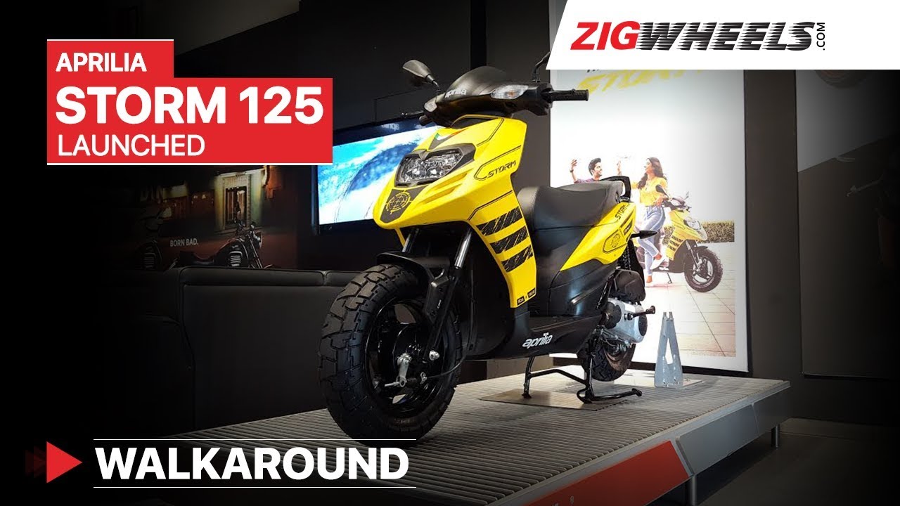 Aprilia Storm 125 Launch Walkaround | Price in India, Features and more