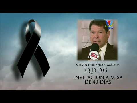 Invitación a misa de 40 días de Fernando Paguada