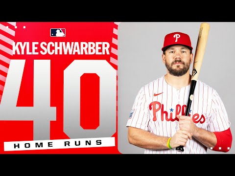 40 SCHWARBOMBS! ALL 40 of Kyle Schwarber’s home runs so far this season!
