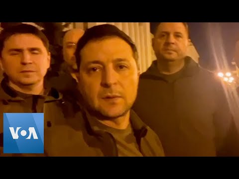 Zelenskyy Says He Stayed in Kyiv During Attack