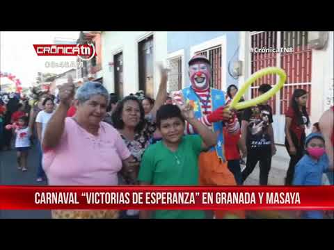 Granadinos participan en alegría del carnaval Victorias de esperanza 2021 - Nicaragua