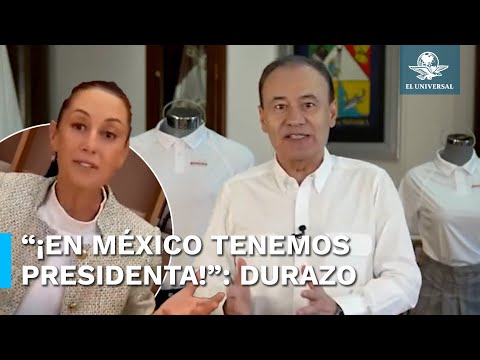 Alfonso Durazo felicita a Claudia Sheinbaum tras la entrega de su constancia