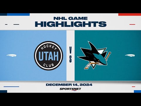 NHL Highlights | Utah HC vs. Sharks - December 14, 2024