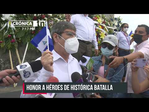 Funcionarios públicos rinden homenaje a los héroes de San Jacinto - Nicaragua