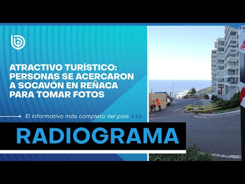Atractivo turístico: personas se acercaron a socavón en Reñaca para tomar fotos