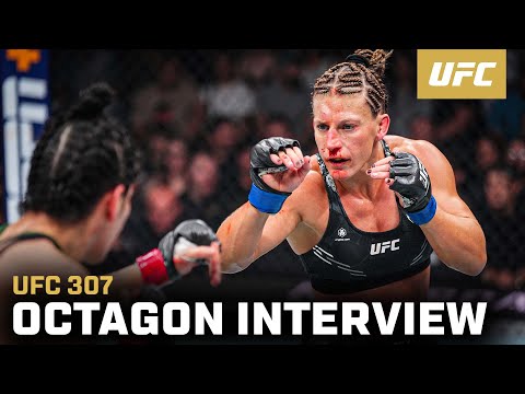 Kayla Harrison Octagon Interview | UFC 307