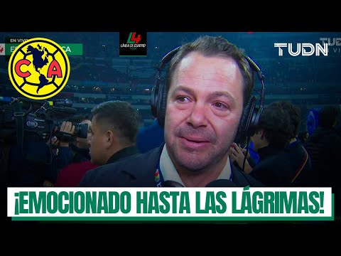 ¡SANTIAGO BAÑOS rompe en llanto al dedicarle el título del AMÉRICA a su PAPÁ! | TUDN