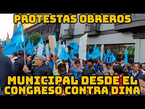 PROTESTAS DESDE LOS EXTERIORES DEL CONGRESO PERUANO CONTRA EL GOBIERNO DE DINA BOLUARTE..