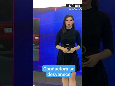 Conductora de Telediario se desmaya durante programa EN VIVO