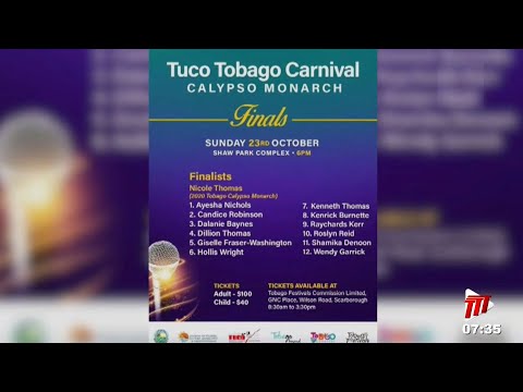 NOW Tobago Carnival Edition – TUCO Tobago Carnival Calypso Monarch