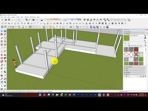 SketchUpการออกแบบบ้าน1ชั้น