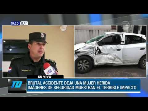 Brutal accidente en el microcentro de Asunción