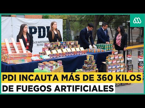 PDI incauta más de 360 kilos de pirotecnia: Provenían del norte de Chile