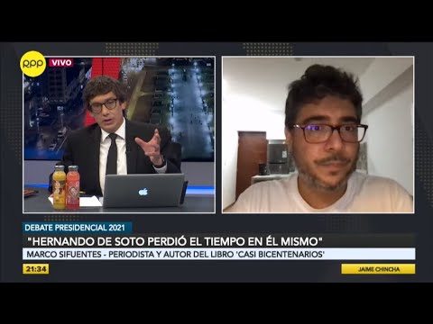 Marco Sifuentes sobre debate: “Hernando de Soto perdió el tiempo en él mismo”