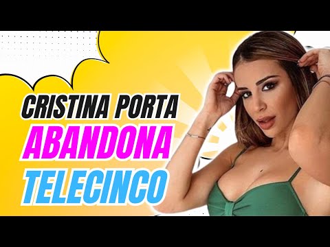 Cristina Porta ABANDONA por SORPRESA TELECINCO para buscar nuevos PROYECTOS PROFESIONALES
