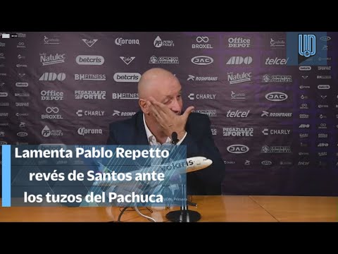 Lamenta Pablo Repetto errores arbitrales en la derrota a Santos ante Pachuca