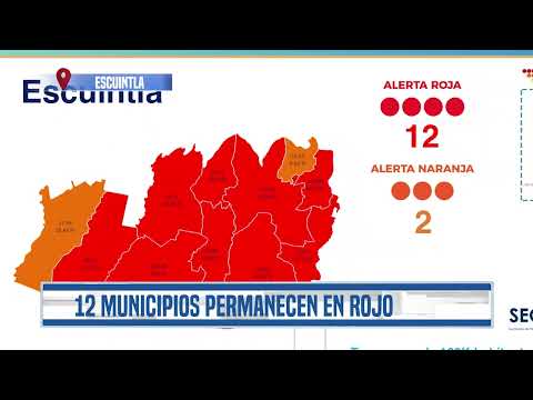 12 de los 14 municipios de Escuintla permanecen en alerta roja por Covid | Guatevisión