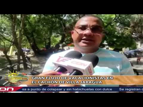 Gran flujo de vacacionistas en El Cachón de Villa Jaragua