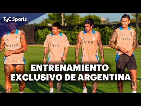 ASÍ SE ENTRENÓ ARGENTINA EN LA PREVIA DEL DEBUT CONTRA CANADÁ