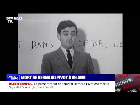 Présentateur de l'émission Apostrophes, Bernard Pivot est mort à l'âge de 89 ans
