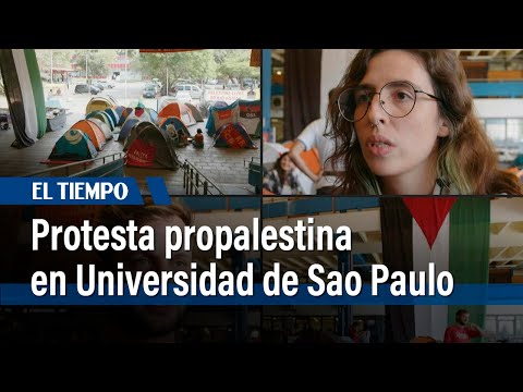 Estudiantes realizan protesta propalestinos en Universidad de Sao Paulo | El Tiempo