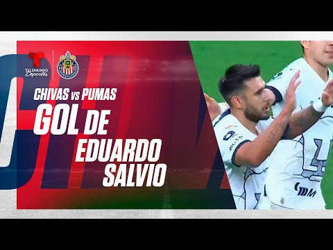 Goal Eduardo Salvio - Guadalajara vs Pumas 2-1| Telemundo Deportes