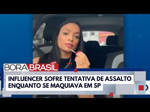 Influencer tem vidro de carro quebrado em tentativa de assalto em SP