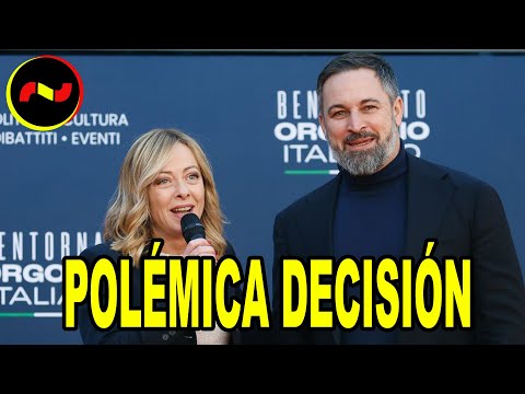 Abascal DEJA PLANTADA a Giorgia Meloni en la Eurocámara