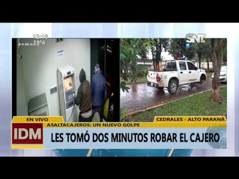 Alto Paraná: Roban cajero automático