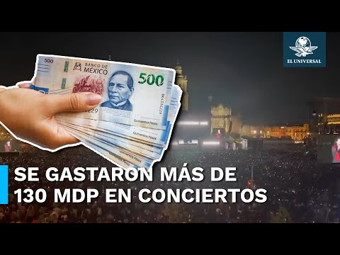 ¿Cuánto costaron los conciertos en el Zócalo a cada contribuyente?