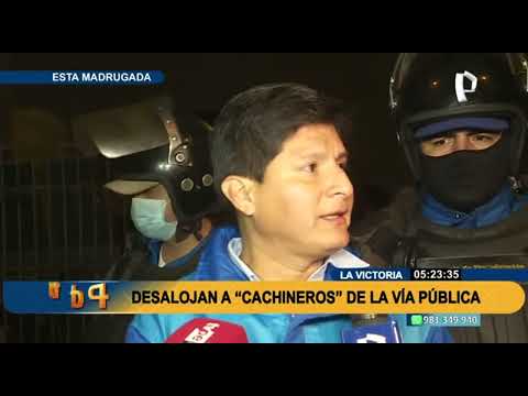 La Victoria: Desalojan a “Cachineros” de la vía pública en Manzanilla