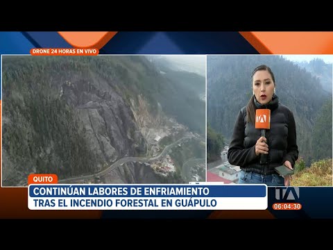 Este es el ambiente en el sector de Guápulo tras terrible incendio forestal