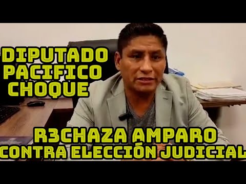 DIPUTADO CHOQUE DENUNCIAN PRESENTARON AMPARO CONSTITUCIONAL EN SANTA CRUZ CONTRA ELECCIÓN JUDICIAL