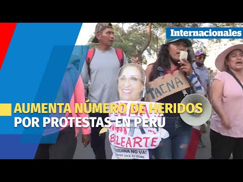 Suben los heridos en Perú por protestas tras incendio de comisaria en el sur