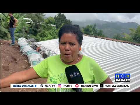 Seis viviendas se han visto afectadas por las lluvias en el barrio Las Uvas del Rosario, Comayagua